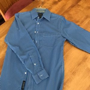 Joseph A. Bank Travelers Collection Blue Shirt